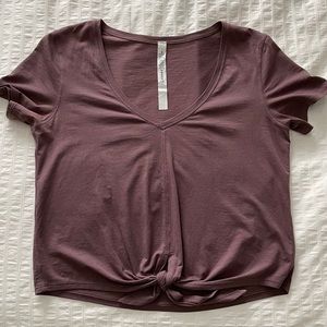 Lululemon Purple Knot Gonna Fly Tee